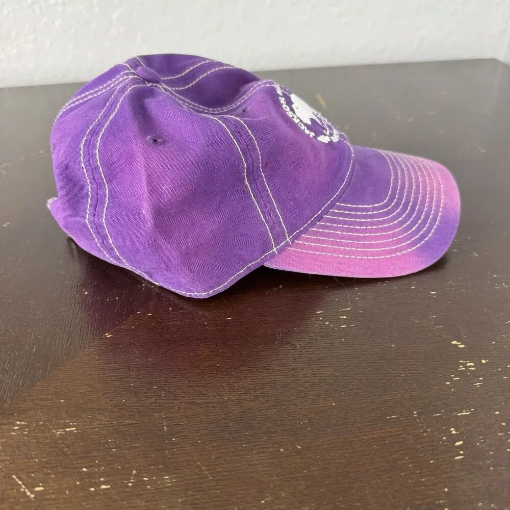 Jackson Hole Wyoming Strapback Hat Baseball Cap Purple Adjustable The Game Cottn